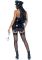 Виниловый костюм полицейской Leg Avenue Vinyl Naughty Cop Black L, платье, фуражка, наручники