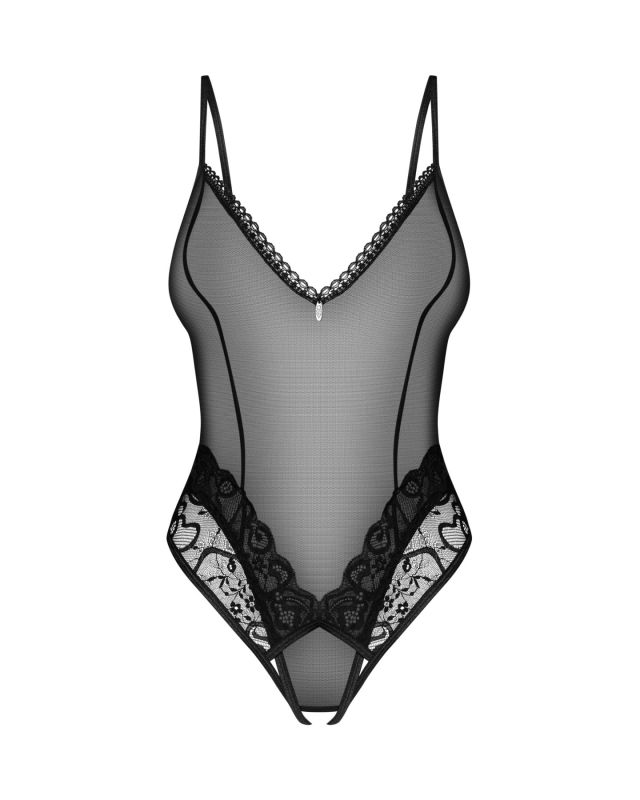 Боди Obsessive Blomentis crotchless teddy XS/S