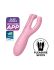 Клиторальный смарт-вибратор Satisfyer Threesome 4 Pink с тремя пальчиками