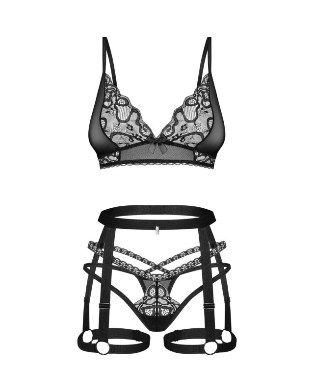 Комплект Obsessive Blomentis 3-pcs set XL/2XL