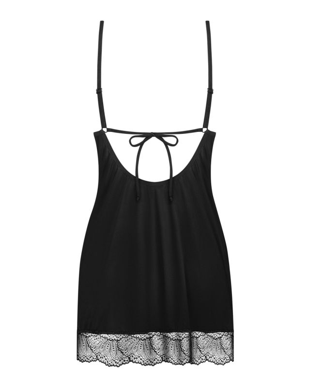 Пеньюар и трусики Obsessive Lobellis chemise & thong XS/S