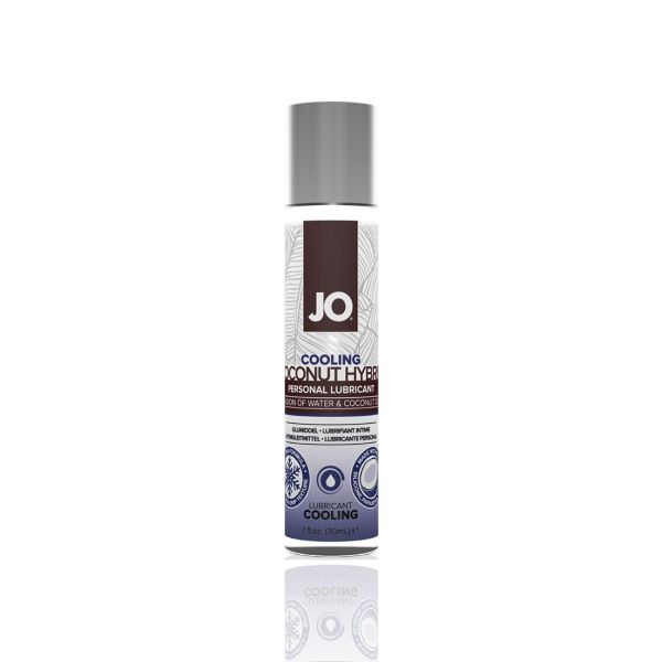 Охлаждающая смазка-крем с кокосовым маслом JO Coconut Hybrid COOLING (30 мл) белая