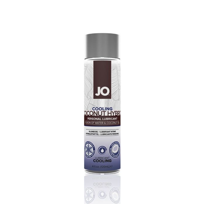 Охлаждающая смазка-крем с кокосовым маслом JO Coconut Hybrid COOLING (120 мл) белая