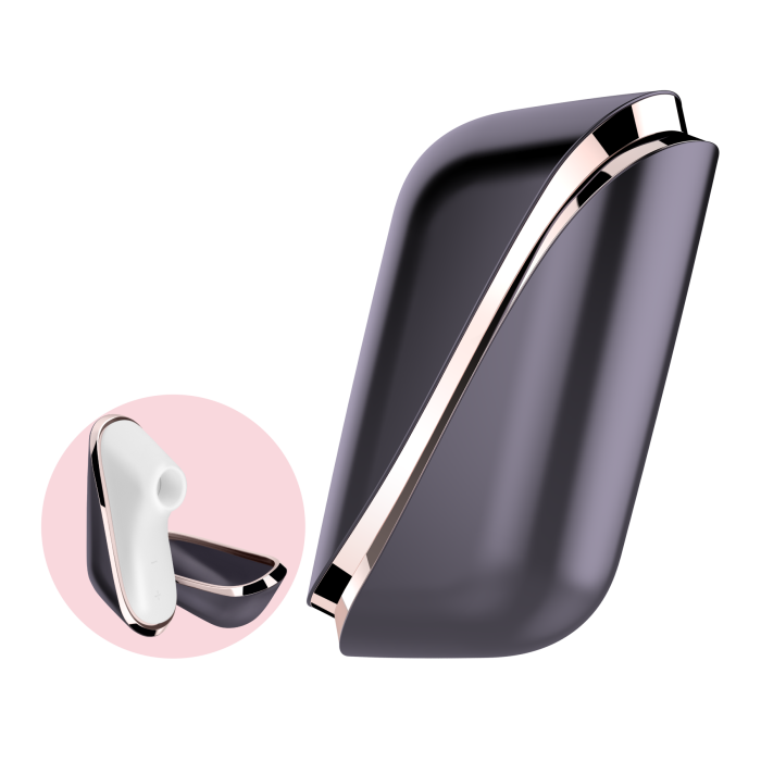 Вакуумный клиторальный стимулятор Satisfyer Traveler, корпус-чехол на магнитах
