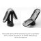 Мастурбатор Tenga Flip Zero Black, изменяемая интенсивность стимуляции, раскладной