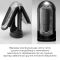 Вибромастурбатор Tenga Flip Zero Electronic Vibration Black, изменяемая интенсивность, раскладной