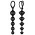 Набор анальных бус Satisfyer Beads Black, силикон, макс. диаметр 3,3 см и 3,5 см