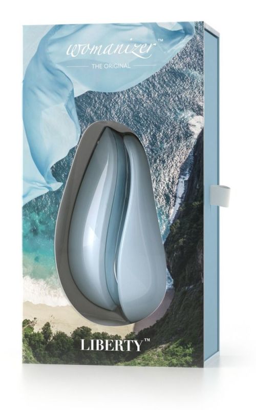 Вакуумный клиторальный стимулятор Womanizer Liberty Blue
