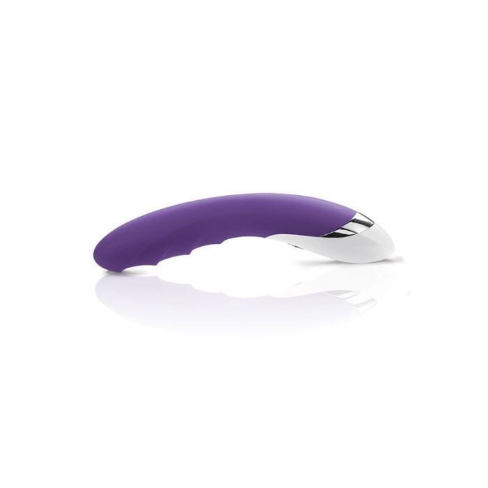 Мощный вибратор Mystim Sassy Simon Purple с двумя моторами и стимулирующим рельефом