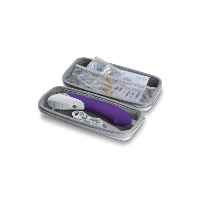 Мощный вибратор Mystim Terrific Truman Purple с двумя моторами и выраженной головкой