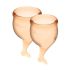 Набор менструальных чаш Satisfyer Feel Secure (orange), 15мл и 20мл, мешочек для хранения