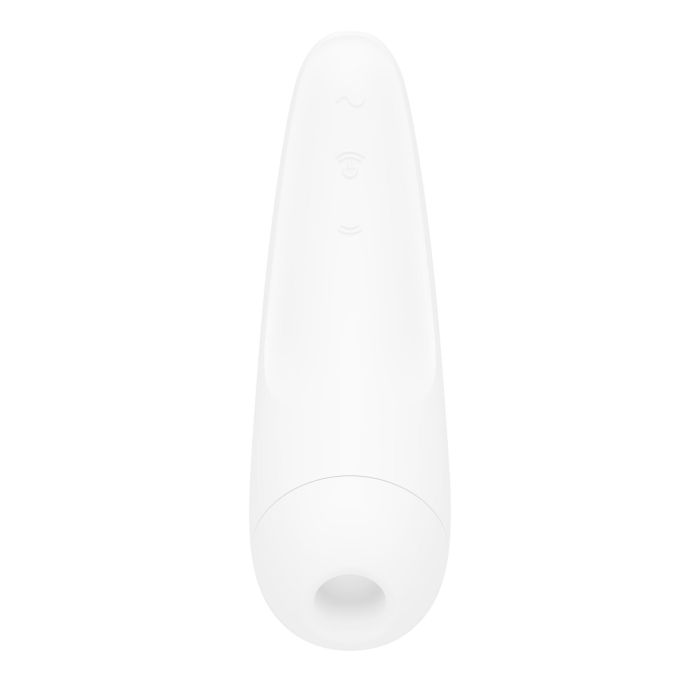 Вакуумный клиторальный стимулятор Satisfyer Curvy 2+ White с управлением через интернет