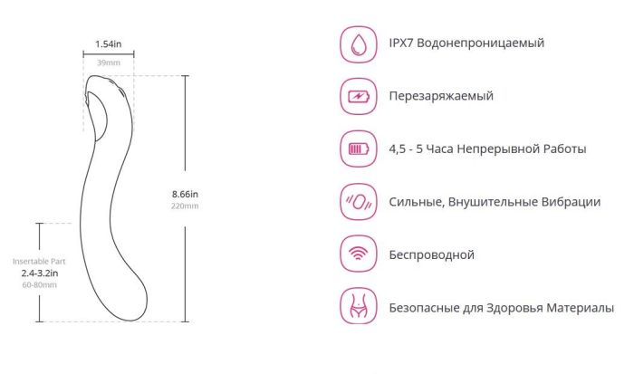 Осцилирующий смарт-вибратор для точки G Lovense Osci 2