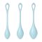 Набор йони бусин Satisfyer Yoni Power 2 Light Blue, диаметр 2-2,5-3см, вес 22-44-73гр