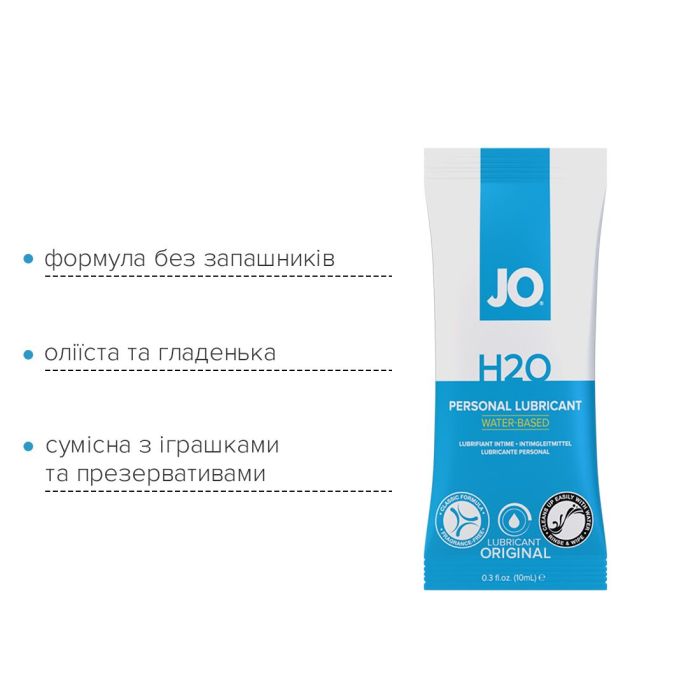 Набор лубрикантов Foil Display Box – JO H2O Lubricant – Original – 12 x 10ml