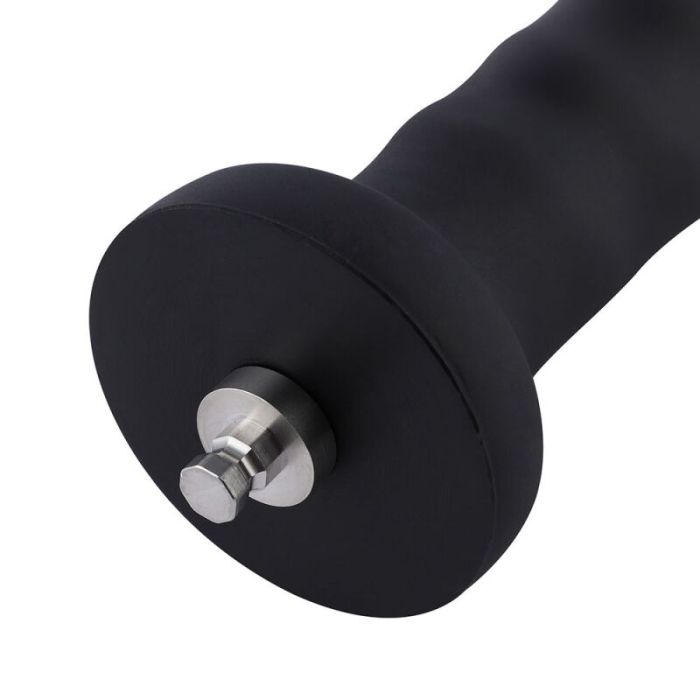 Силиконовый фаллоимитатор для секс-машин Hismith 7.1" Anal Dildo Black, система KlicLok