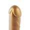 Золотой фаллоимитатор Hismith 6.8" Golden Silicone Dildo, система KlicLok