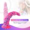 Фантазийный фаллоимитатор 10.12" для секс-машин Hismith Silicone Dildo rose Monster Series, KlicLok