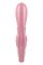 Смарт вибратор кролик Satisfyer Hug Me Pink, 2 мотора, диаметр 4,2см, широкая клиторальная часть