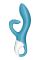 Вибратор кролик с тройным отростком Satisfyer Embrace me Turquoise, 2 мотора, диаметр 3,6 см