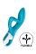 Вибратор кролик с тройным отростком Satisfyer Embrace me Turquoise, 2 мотора, диаметр 3,6 см