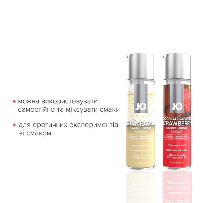 Набор лубрикантов JO Sweet&Bubbly — Champagne & Chocolate Covered Strawberry (2*60 мл)