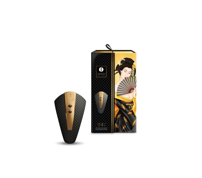 Клиторальный вибратор Shunga Obi Black