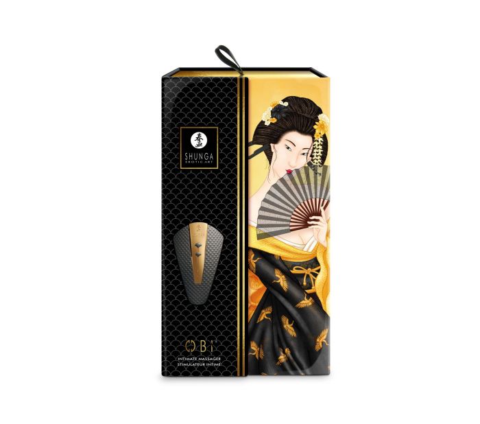 Клиторальный вибратор Shunga Obi Black