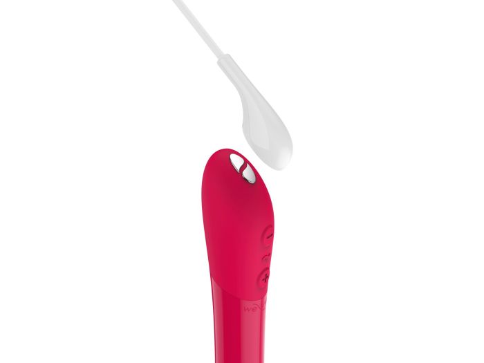 Мощная вибропуля Tango X Cherry Red by We-Vibe, 7 режимов вибрации, 8 уровней интенсивности