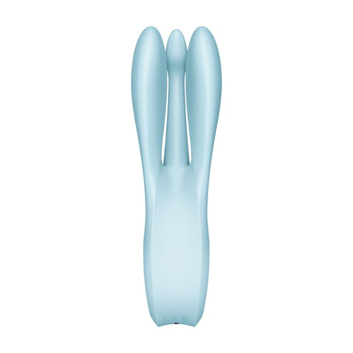 Клиторальный вибратор Satisfyer Threesome 1 Light Blue с тремя гибкими пальчиками