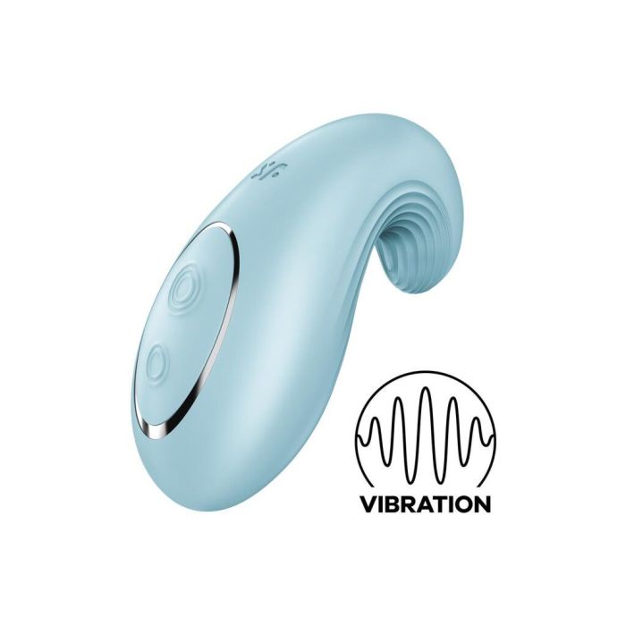 Вибратор Satisfyer Dipping Delight Light Blue, 2 мотора, гибкий кончик