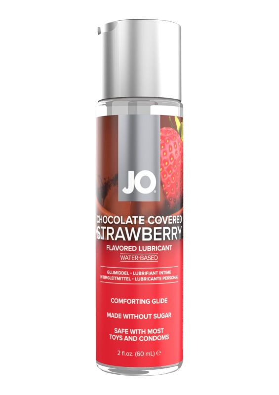 Смазка на водной основе JO Chocolate Covered Strawberry (60 мл), без сахара