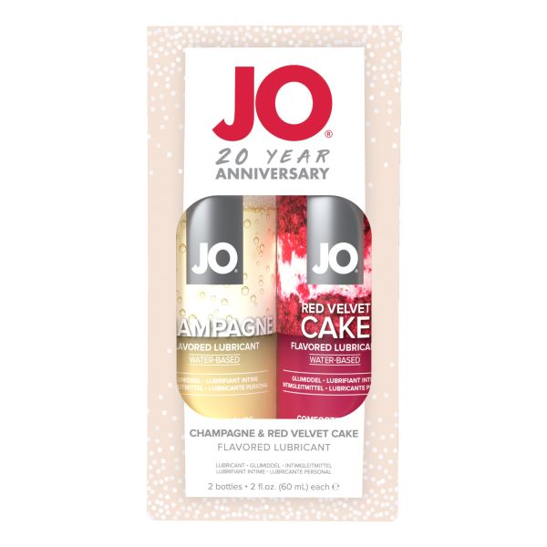 Набор вкусовых смазок JO Champagne & Red Velvet Cake (2*60 мл), Limited Edition