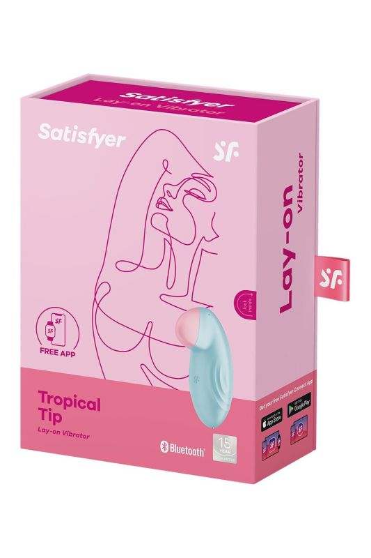 Смарт-вибратор для клитора Satisfyer Tropical Tip Light Blue