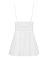 Сатиновый пеньюар с кружевом Obsessive 810-BAB-2 babydoll & thong L/XL, белый, пеньюар, танга