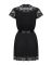 Сатиновый открытый пеньюар на поясе Obsessive 810-PEI–1 peignoir black 2XL/3XL, черный