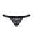 (SALE) Кружевные танга с доступом Obsessive 828-THC-1 crotchless thong L/XL, черные