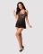 Эротический кружевной комплект с сеточкой Obsessive 838-BAB-1 babydoll & thong black L/XL, черный, п