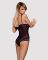 (SALE) Сетчатое боди на косточках Obsessive Amanta teddy L/XL, черное, с доступом