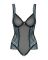 (SALE) Сетчатое боди на косточках Obsessive Amanta teddy L/XL, черное, с доступом