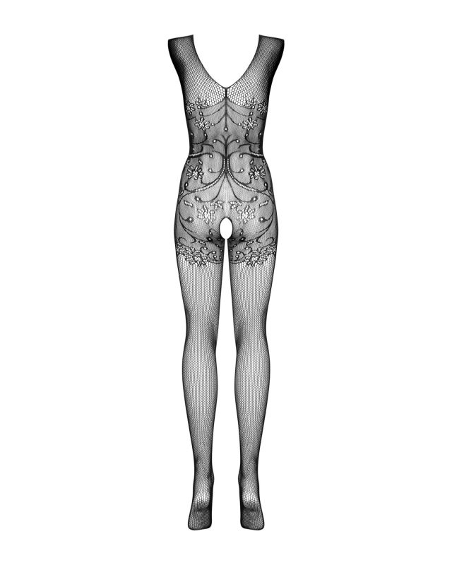 (SALE) Бодистокинг Obsessive Bodystocking F234 S/M/L, абстрактный рисунок, глубокое декольте