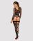 (SALE) Бодистокинг Obsessive Bodystocking G320 S/M/L, чулки, боди, декор в виде линий