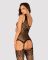 Бодистокинг Obsessive Bodystocking G323 S/M/L black, рисунок пчелы и бабочки