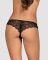 Кружевные танга с доступом Obsessive Contica crothchles thong L/XL, черные