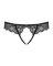 Кружевные танга с доступом Obsessive Contica crothchles thong L/XL, черные