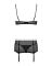 Эротический костюм горничной Obsessive Maidme set 5pcs L/XL, бюстгальтер, пояс с фартуком, чулки, ст