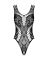 Бодистокинг с вырезами Obsessive B138 teddy S/M/L, black, с доступом