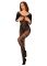 (SALE) Сетчатый бодистокинг с имитацией подвязок Obsessive Bodystocking G329 S/M/L, black, с доступом