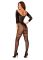 (SALE) Сетчатый бодистокинг с имитацией подвязок Obsessive Bodystocking G329 XL/XXL, black, с доступом