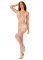 Сетчатый бодистокинг с имитацией топа и шорт Obsessive Bodystocking G330 XL/XXL, white, с доступом